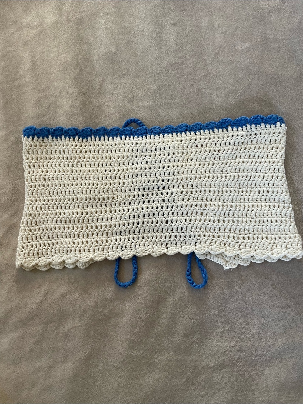 Edikted Crochet Lace Up Corset Top XS/S